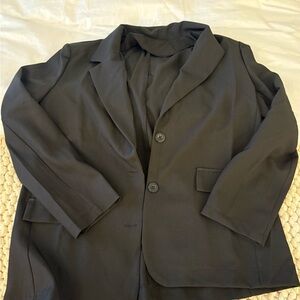 Black Oversized Blazer Jacket